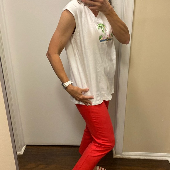 Vintage flamingos tank top - Picture 3 of 6